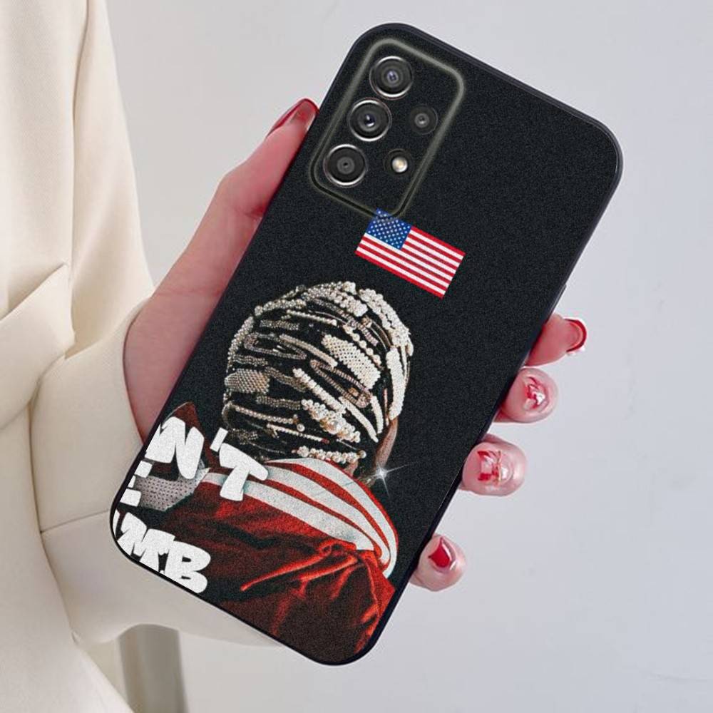 Чехол для телефона A-SAP ROCKY DONT BE DUMB для Samsung S24,21,22,23,30,Ultra,20,Plus,Note,10,9, Черный мягкий силиконовый чехол