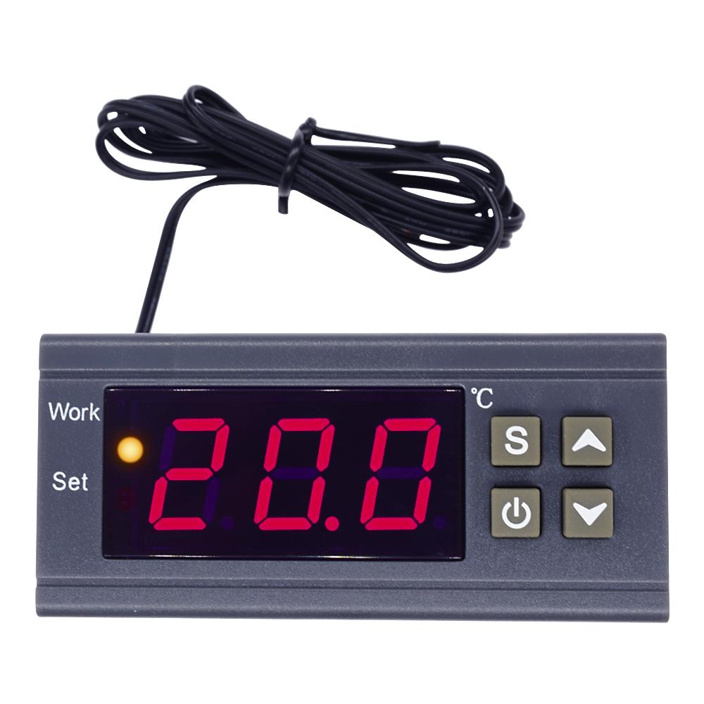 MH1210W Контроллер температуры DC12V/24V AC90-250V/AC110-220V 10A Термостат (с датчиком) Управление отоплением и охлаждением