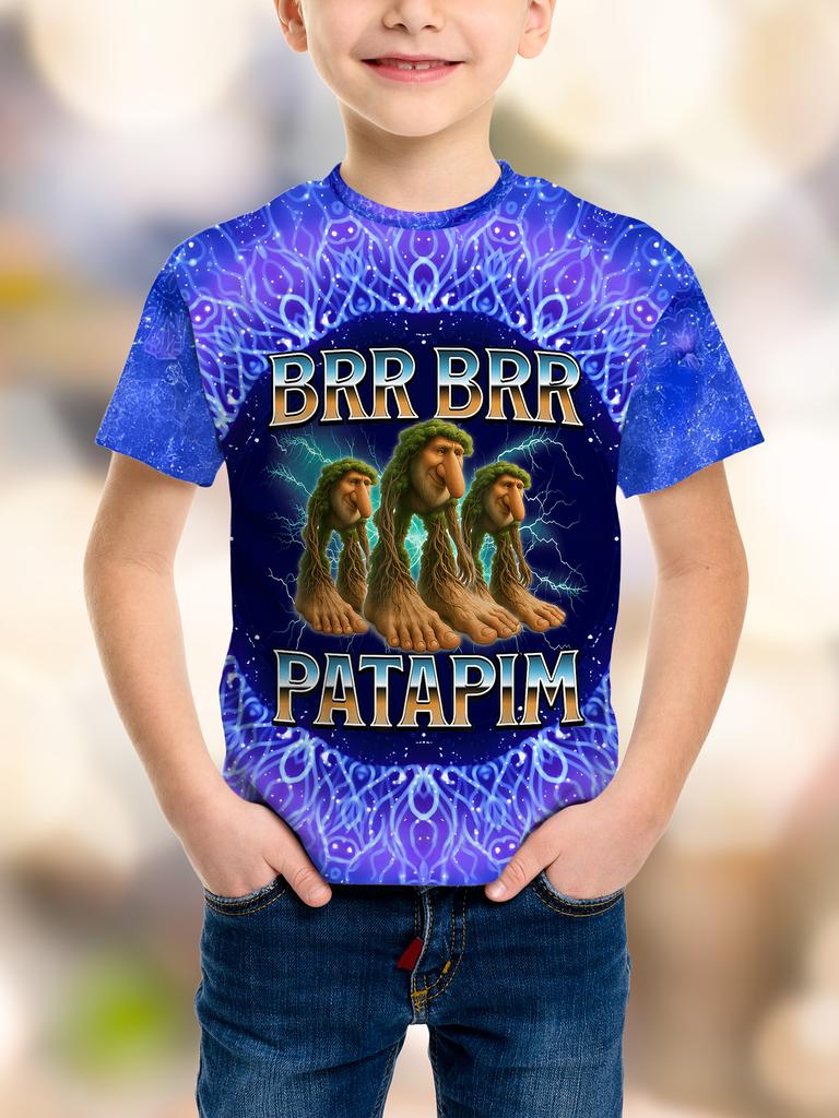 Модная Игра Пиксельная День Рождения 3D Печать Детская Футболка Юмор Смешной Мальчики Новинка Подарок Короткий Рукав Te