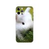 Чехол для телефона с милым белым кроликом для iPhone 5 5S 2020se 6 6s 7 8 plus x 10 XR XS 11 12 13 mini pro MAX, черная задняя крышка из ТПУ