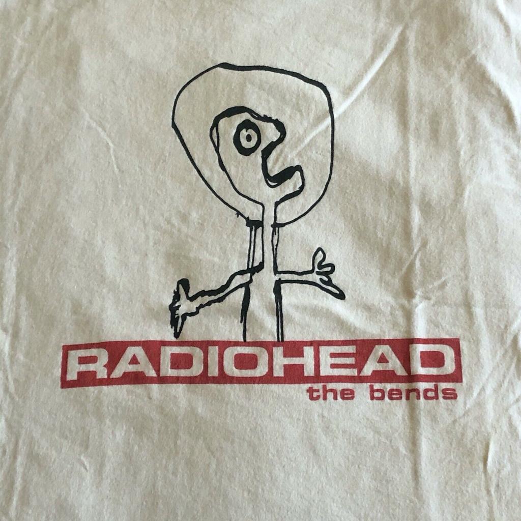 RADIOHEAD THE BENDS Винтажная футболка Повседневная футболка с принтом, круглым вырезом, свободного кроя оверсайз, с коротким рукавом, мужская одежда, футболка Харадзюку