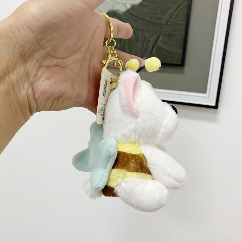 Charming Cozy And White West Highland Terrier Plush Doll Keychain Great Gifting For