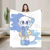 Пледовое одеяло с графическим изображением Boykisser Silly Cat, супермягкое, уютное покрывало для кровати на зиму, идеально подходит для дивана, кресла или детской кровати, домашний текстиль