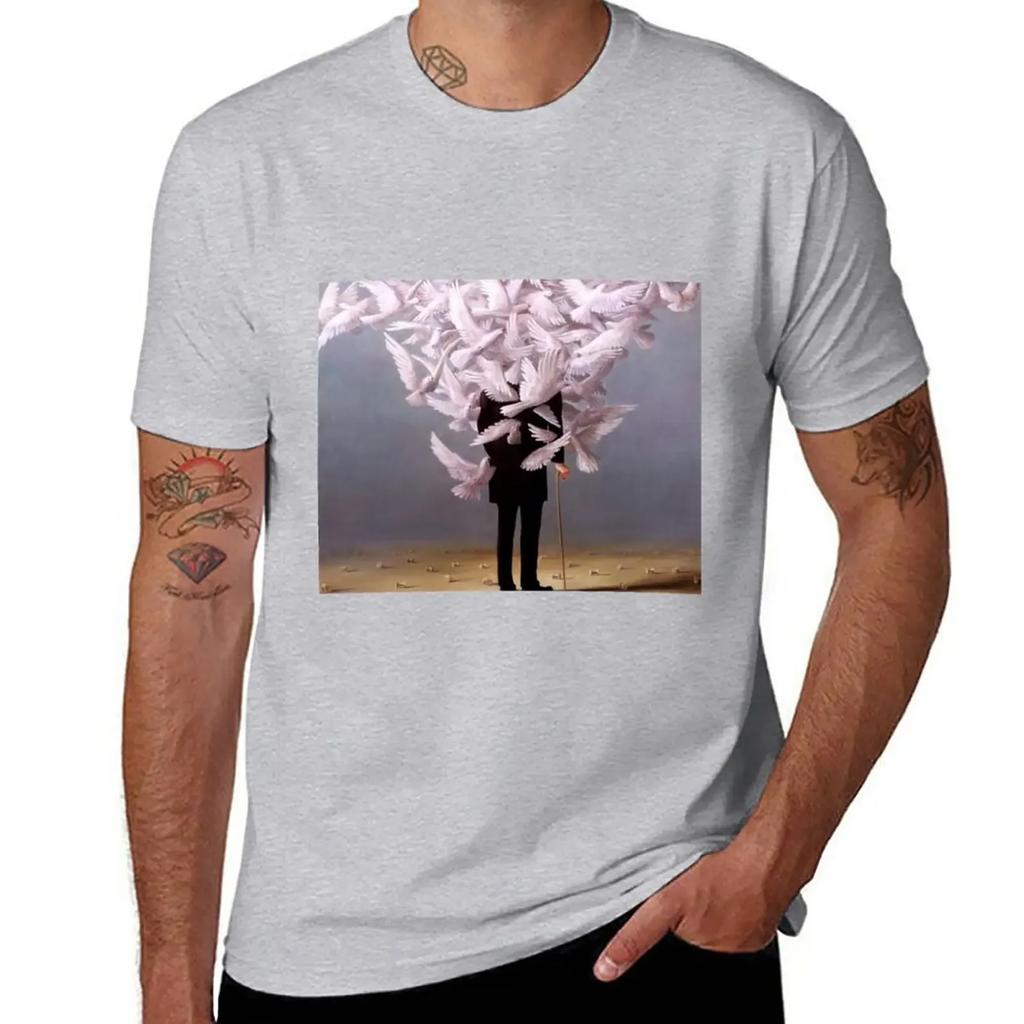 René Magritte Art Exhibition Poster, Vintage Art, Abstract Poster, High Quality Art Print T-Shirt plus sizes t shirts for men
