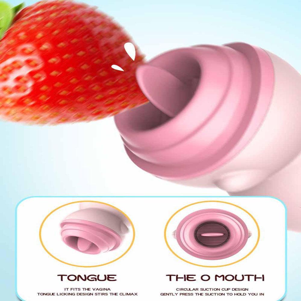 Lilo Sucking Tongue Licking Clitoral Pig Vibrator