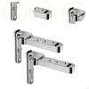 Hide Door Hinge Heavy Duty Outward Universal Easy to Install Zinc Alloy Invisible Hinges for