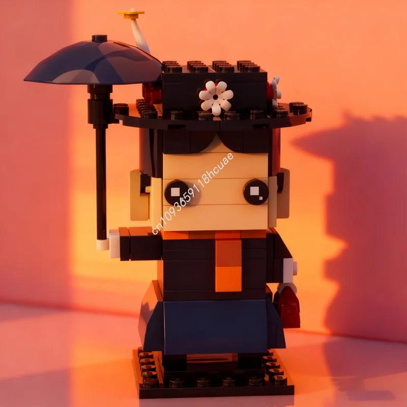 143pcs MOC Mary Poppins Brickheadzed Model Building Blocks Construction Assemble Idea Toy Education Christmas Gifts Brick Kids