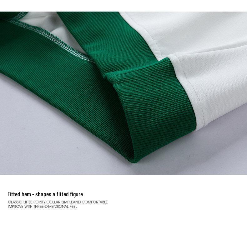 Мужская ретро-худи с воротником-поло - Модная японская рабочая одежда для подростков, весна/осень 2024