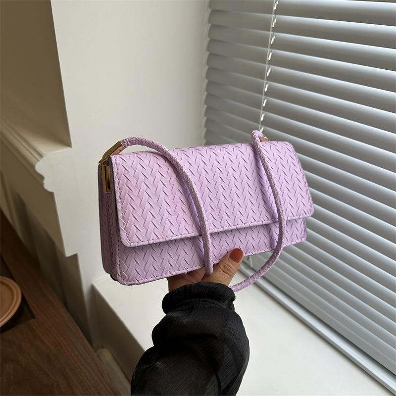 Niche Design Simple Shoulder Bag Spring New Solid Color Casual Underarm Bag Fashionable Commuter Handbag Bag