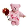 Petit Luu Congratulations Bouquet Bear, 12cm, Size 4S (Congratulations, Pink, Normal)