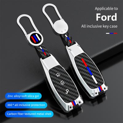 Чехол-оболочка для ключа автомобиля из цинкового сплава для Ford Transit Custom Mondeo Fiesta Kuga ST Line MK3 Focus 3 универсал Ecosport