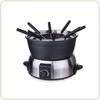 LITTLE BALANCE 8386 Fondue Elegance 8, Fondue Électrique 8 Personnes, Caquelon Anti-adhésif 1,8 Litres, 800 W, Inox Brossé