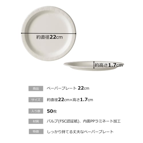 Strix Designs Disposable Party Town Tough Paper Plates, 22cm, Pack of 50 (SD-192)