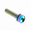   Alloy   Tapered   Screw With Washer For Mountain Bike(colorful)