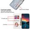 For Xiaomi Redmi Note 13 Pro 5G/Poco X6 5G Case Glitter Zipper Leather Cover with Wallet