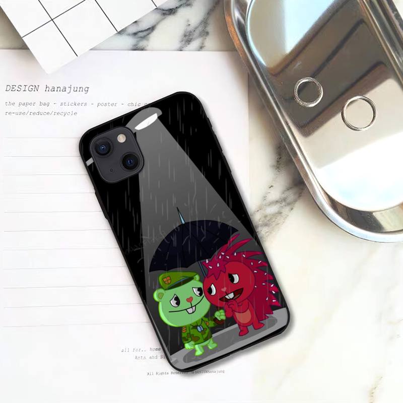 Чехол для телефона Happy Tree Friends для iPhone 11 12 Mini 13 14 15 Pro XS Max X Plus SE XR Shell