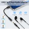 USB C to 3.5mm Audio Adapter Samsung Type C to Headphone Jack Adapter Aux Dongle Cable 3