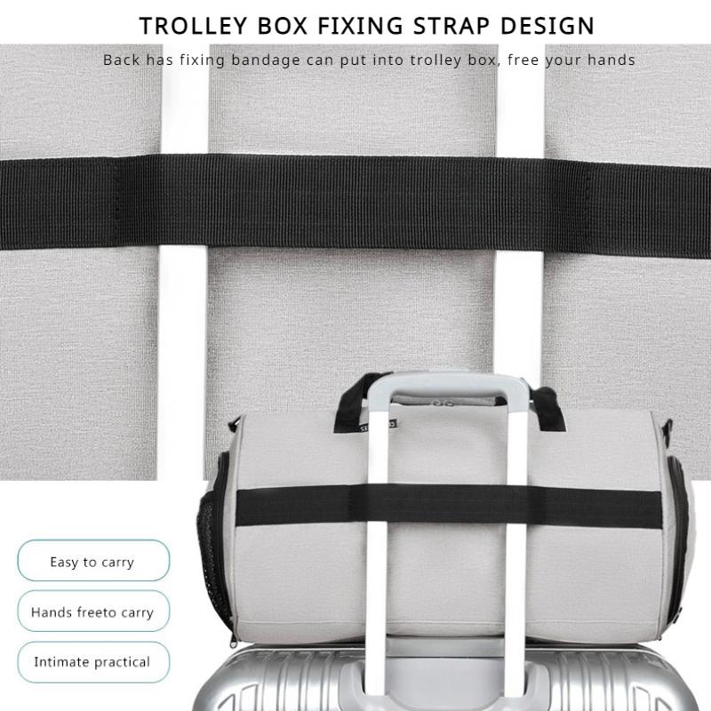 Модная портативная спортивная дорожная сумка на открытом воздухе. Практичная независимая сумка для обуви. Дорожная сумка. Разделительная сумка для сухого и влажного багажа. Цилиндрический туристический бизнес-пакет.