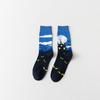 New AB Feet Flower and Bird Pattern Mid-tube Casual Socks Men's Trendy Socks Plus Size Socks
