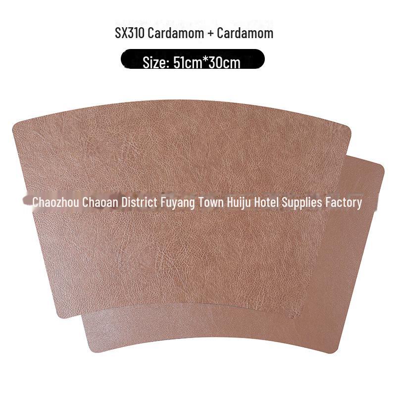 Двусторонние кожаные плейсматы в скандинавском стиле: Нескользящие, водонепроницаемые, теплоизоляционные подкладки для столов дома и в отеле
