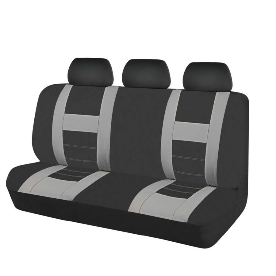 Комплект чехлов на сиденья автомобиля из 9 предметов, универсальный, подходит для большинства автомобилей, аксессуары для салона, черные чехлы на сиденья для большинства автомобилей, грузовиков, внедорожников