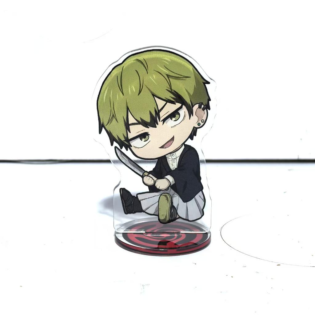 Anime Figure Jujutsu Kaisen 8cm Choso Zenin Naoya Nanami Kento Mini Stand Acrylic Ornaments Model Collections Dolls Gifts