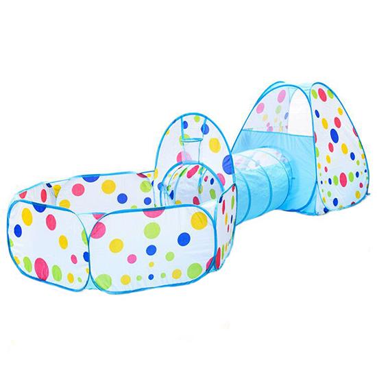 IMBABY 3 In 1 Baby Playpen For Children Indoor Toddler Foldable Playground Portable Infant Play Yard Tent Tunnel Without Ball
