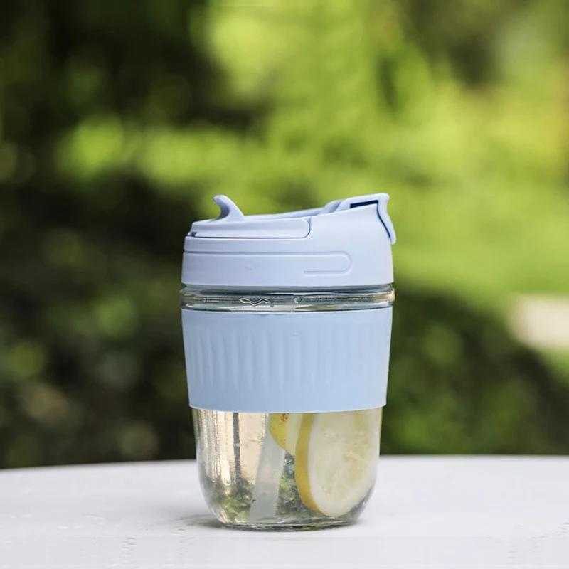 500 мл портативная спортивная бутылка для воды с трубочкой BPA Free герметичная бутылка для спортзала кружки для питья на открытом воздухе студенческая пара стакан для воды