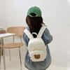 Canvas Kids Backpack Kawaii Children's Handbags for Girl Kindergarten Boy Schoolbag Cartoon Bear Bunny Toddler Bag 2024