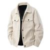 Spring and Autumn Men's Corduroy Jacket Casual Solid Color Versatile Top Outerwear for All Occasions