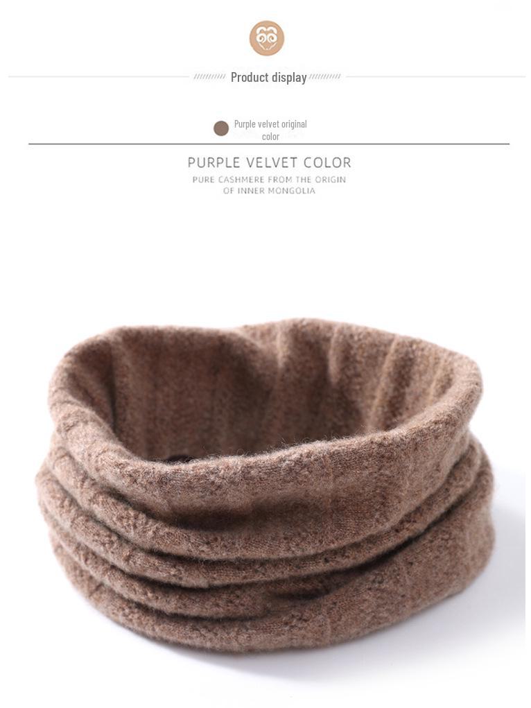 Unisex Wool-Knit Scarf: Thick Neck Cover for Warmth and Support