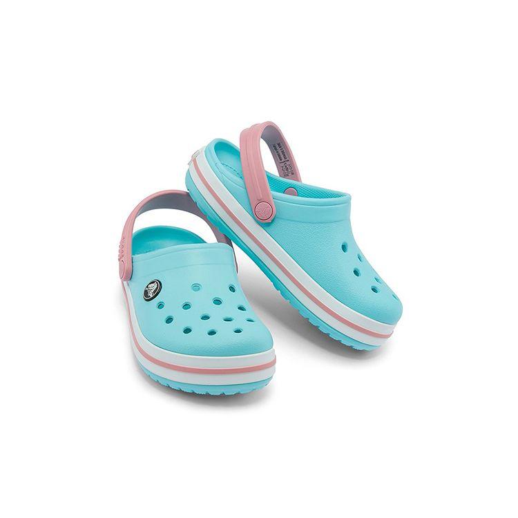 Crocs Bayaband Crocband Повседневные клоги Нескользящие Прочные сандалии Детские сандалии Синий Белый 207006-4S3