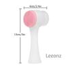 Leeonz 2-в-1 Щетка для лица для очищения и отшелушивания, Щетка для очищения лица с мягкой щетиной, Скраббер для массажа и очистки кожи, Bennefit F