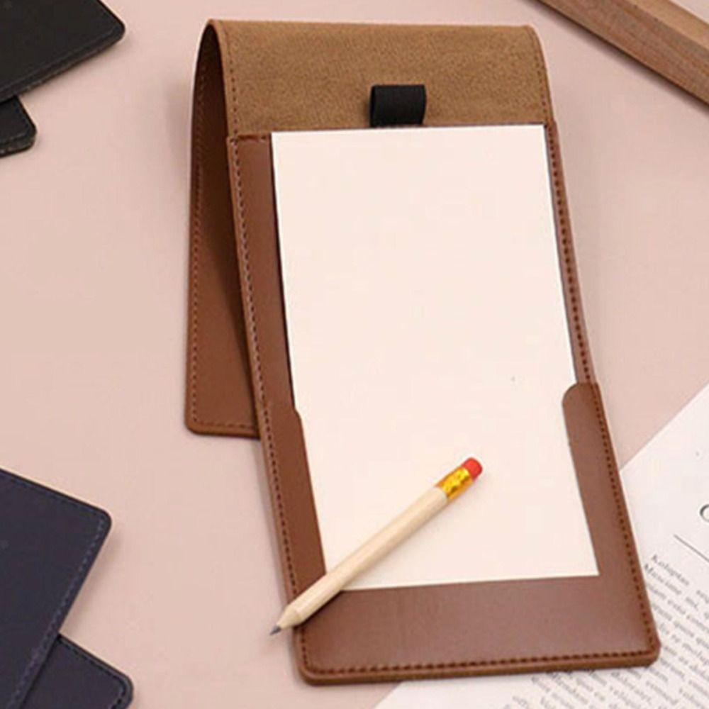 PU Leather Golf Score Book Black Brown Score Notebook Golf Golf Scorecard Holder Outdoor Sports