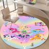 1pc My Little Pony3 Design Printed Area Round Carpet for Bedroom Living Room Home Decor Rugs Mat Non Slip Mat Rug for Bedside