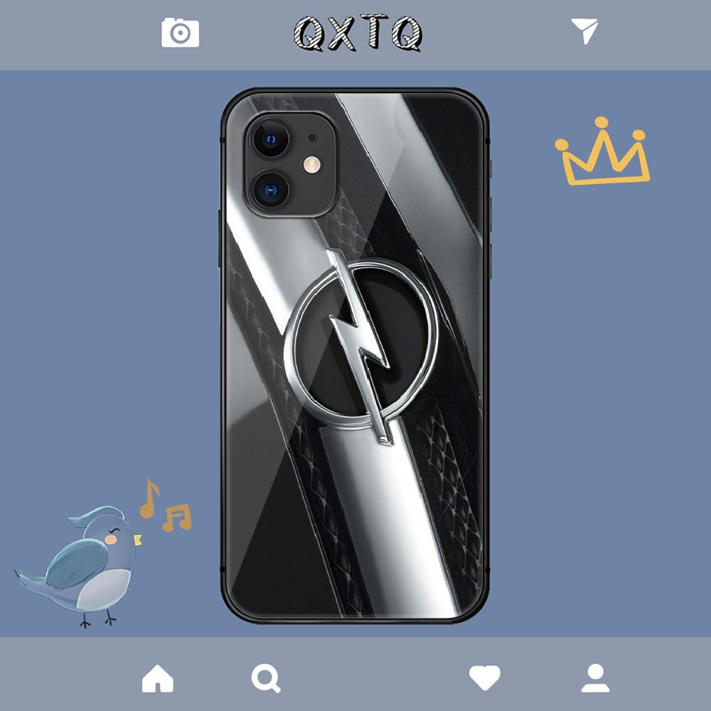 Чехол OPELs для спортивного автомобиля для iPhone Samsung Galaxy Redmi Note S 17 16 15 14 13 20 24 25 54 Pro Max Ultra Fe Чехол из закаленного стекла