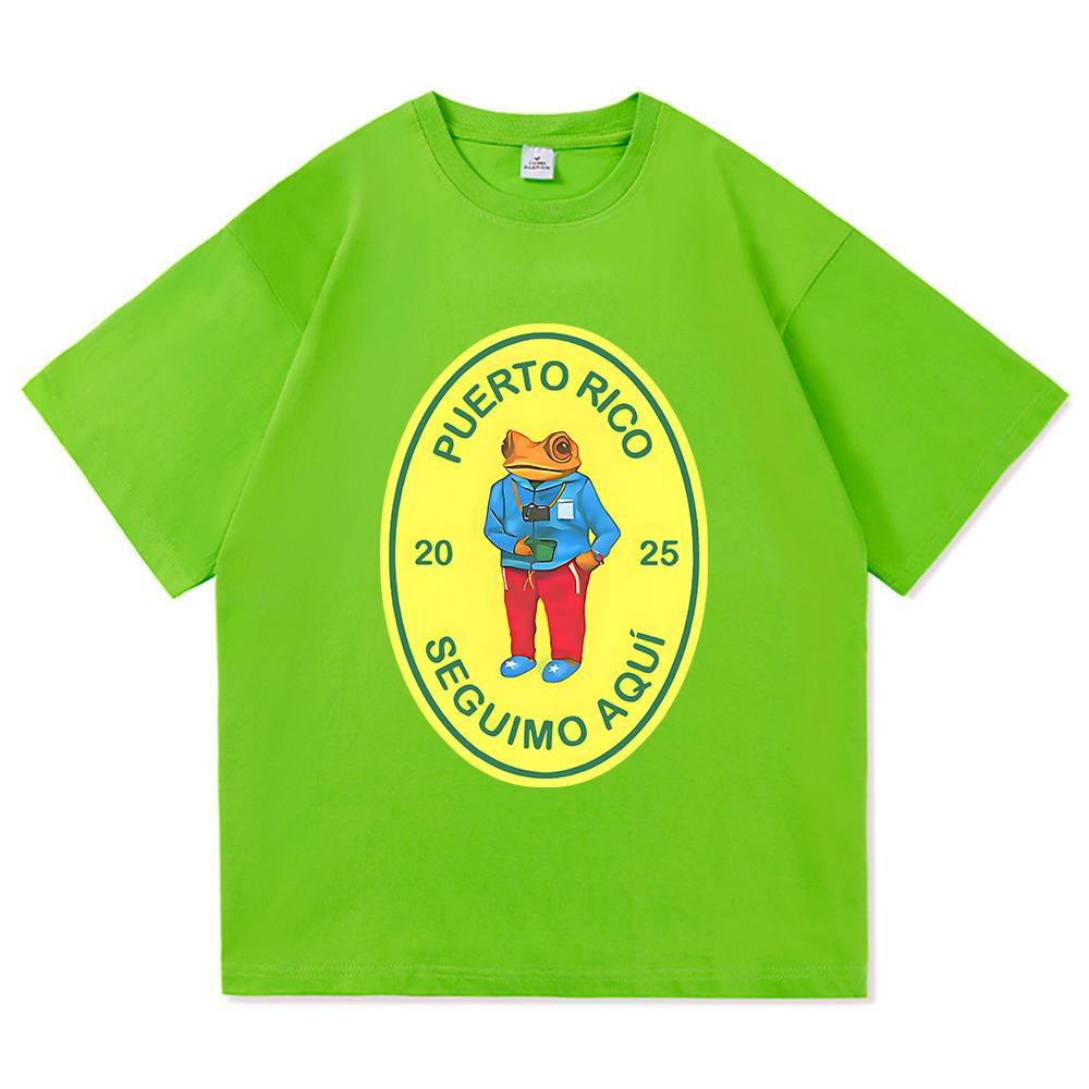 ZX Bad Bunny T Shirt 2025 Fashion MenWomen Vintage Funny Frog Debí Tirar Más Fotos TShirt DeBÍ TiRAR MáS FOToS Cotton Tees Shirts
