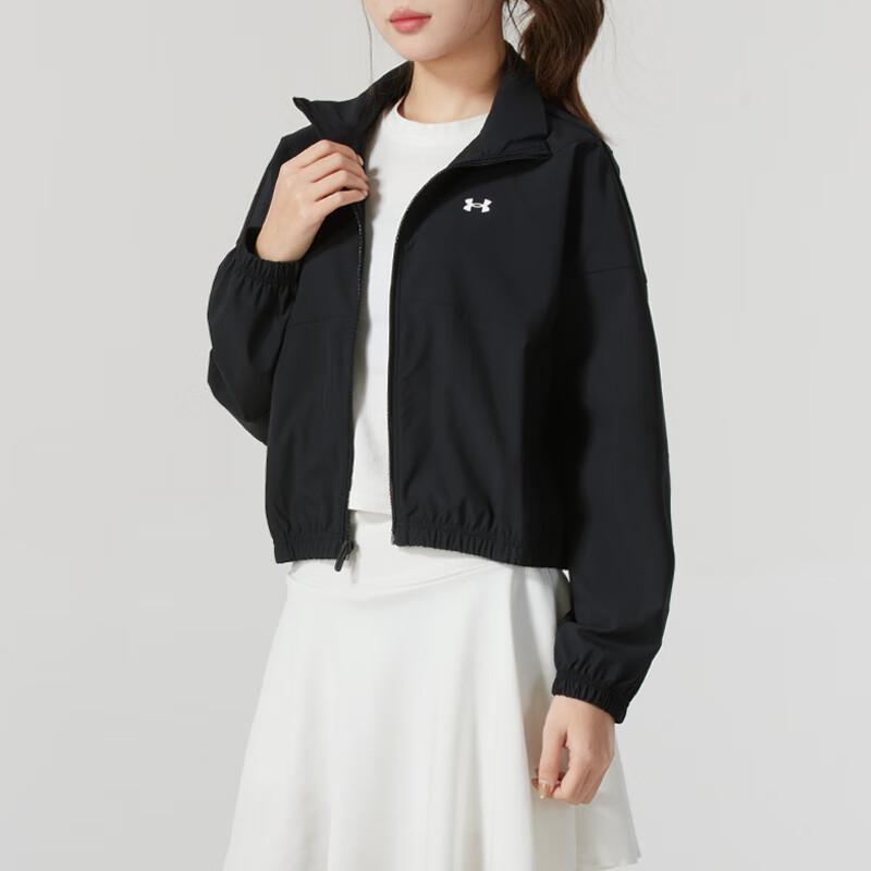 Under Armour Беговая поло фитнес-тренировка ветрозащитная повседневная куртка женская куртка черная 1389631-001
