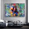 Colorful Graffiti Indian Women Oil Painting Wall Indian Girl Art Portrait Living Room Home Decoration
