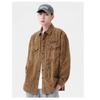Retro Corduroy Shirt Men'S Spring And Autumn Shirt Casual Workwear Men'S Coat Long Sleeved Top Plus Size