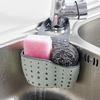 Convenient Suction Cup Sink Shelf Soap Sponge Drain Rack Kitchen Suction Cup Hanging Storage Basket
