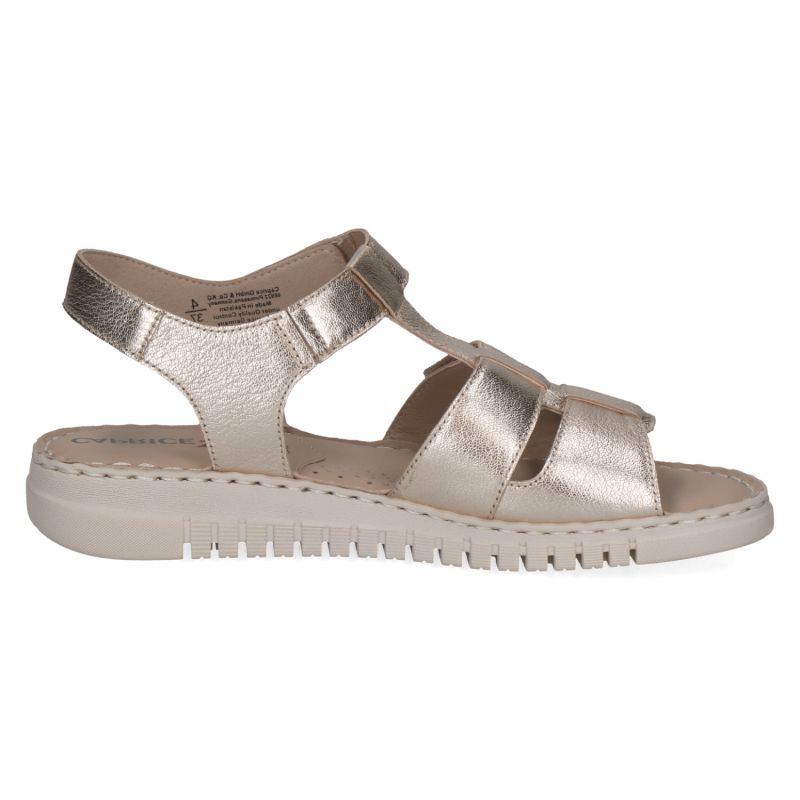 Platinum Metallic Sandals 36/41 Woman CAPRICE