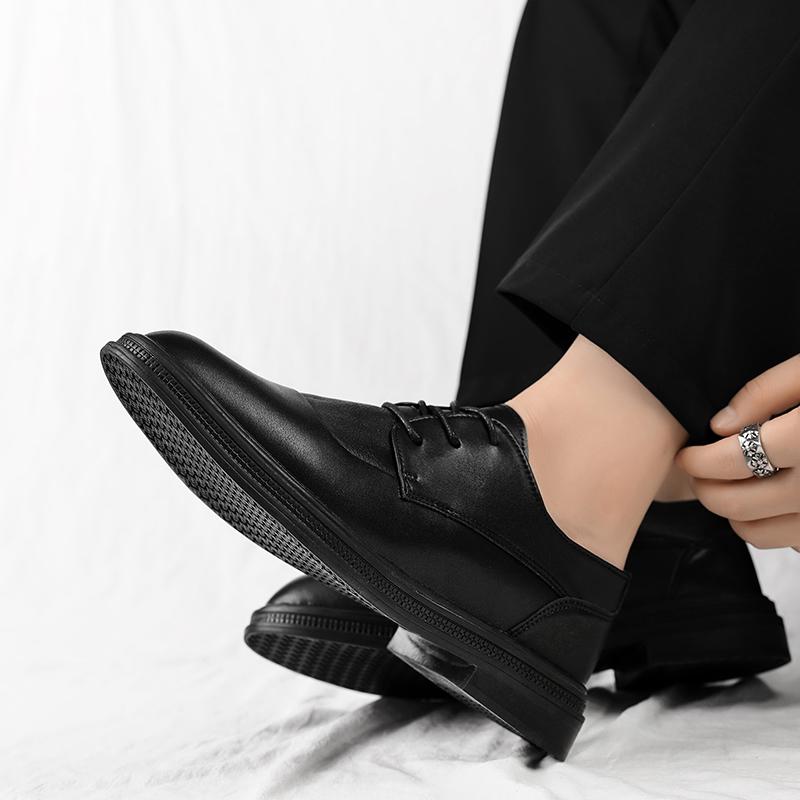 Модные повседневные джентльменские новые кожаные туфли мужские удобные на шнуровке роскошные удобные мужские коммерческие дела для мужчин свадебная вечеринка