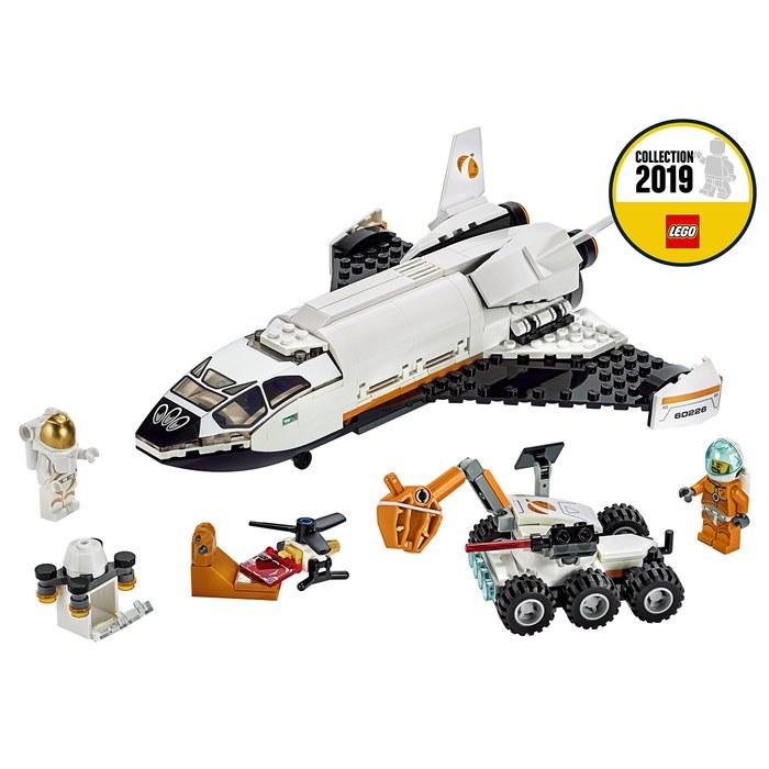 LEGO City Исследовательский шаттл на Марс 60226. Блоки. Игрушка для мальчиков. Высота более 9 см, длина 23 см, ширина 21 см.