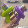 1 Set Mini Carrot Flying Disc Launcher Toy Gun Eva Battle Outdoor Multi Person Sports Soft Bullet Gun Safety Carrot Flying Saucer Gun