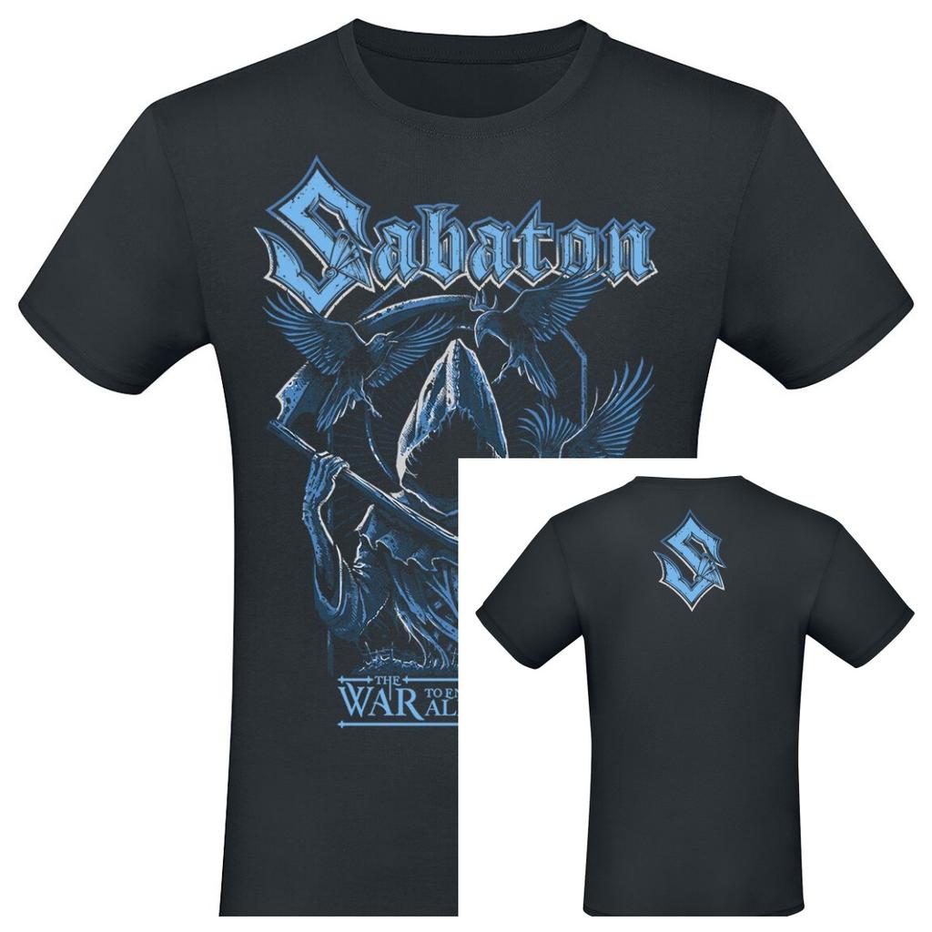 Горячая хлопковая футболка с графикой Sabaton, унисекс, летняя, с коротким рукавом, модный бренд, футболка, роскошная, повседневная, винтажная