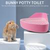 ABBY- Toilet Litter Tray,Small Animal Toilet Corner Potty, Pet Litter Trays Corner For , Hamster