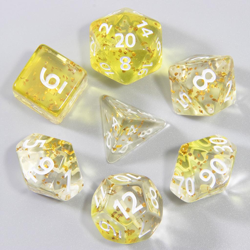Набор игральных костей DND из 7 многогранных цифровых игральных костей D4 D6 D8 D10 D% D12 D20 для настольных игр DND RPG