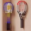 Punch Free Badminton Racket Rack Pickleball Rackets Wall Holder  for Badminton/Tennis/Pickleball