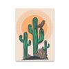 Abstract Landscape Desert Cactus Art Posters Painting Western Boho Prints Horseshoe Wall Art Canvas Nordic Pictures Home Decor No Frame